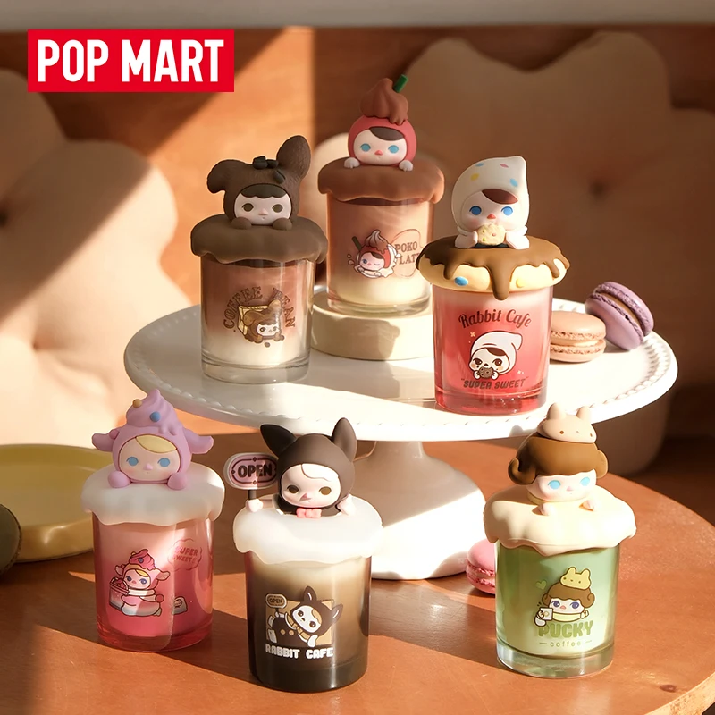 

Popmart Pucky Spirit Rabbit Cafe Aroma Blind Box Action Anime Figures Kawaii Toys Random Caja Bag Birthday Gifts Surprise Dolls