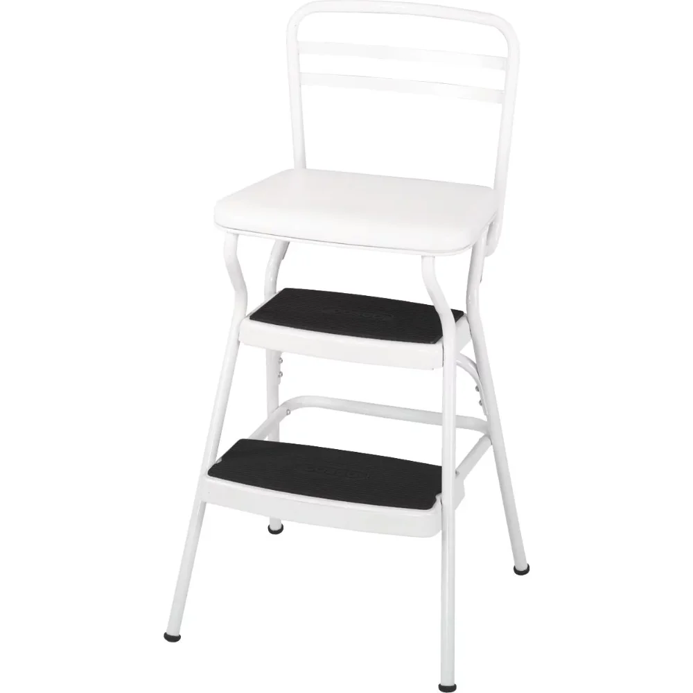 MOYU Stylaire Retro Chair + Step Stool with Flip-up Seat (white, One Pack), Ladder for Home,folding Ladder, Step Stool
MOYU Stylaire Retro Chair + Step Stool with Flip-up Seat (white, One Pack), Ladder for Home,folding Ladder, Step Stool