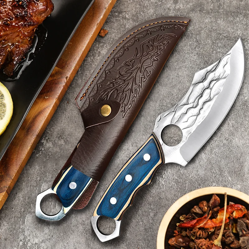 Forged 5Cr1v Boning Knife - Outdoor Camping Survival Knife Cleaver Durable Chef Cutting Cooking Knife for Hunting, Fishing, BBQ
Forged 5Cr1v Boning Knife - Outdoor Camping Survival Knife Cleaver Durable Chef Cutting Cooking Knife for Hunting, Fishing, BBQ