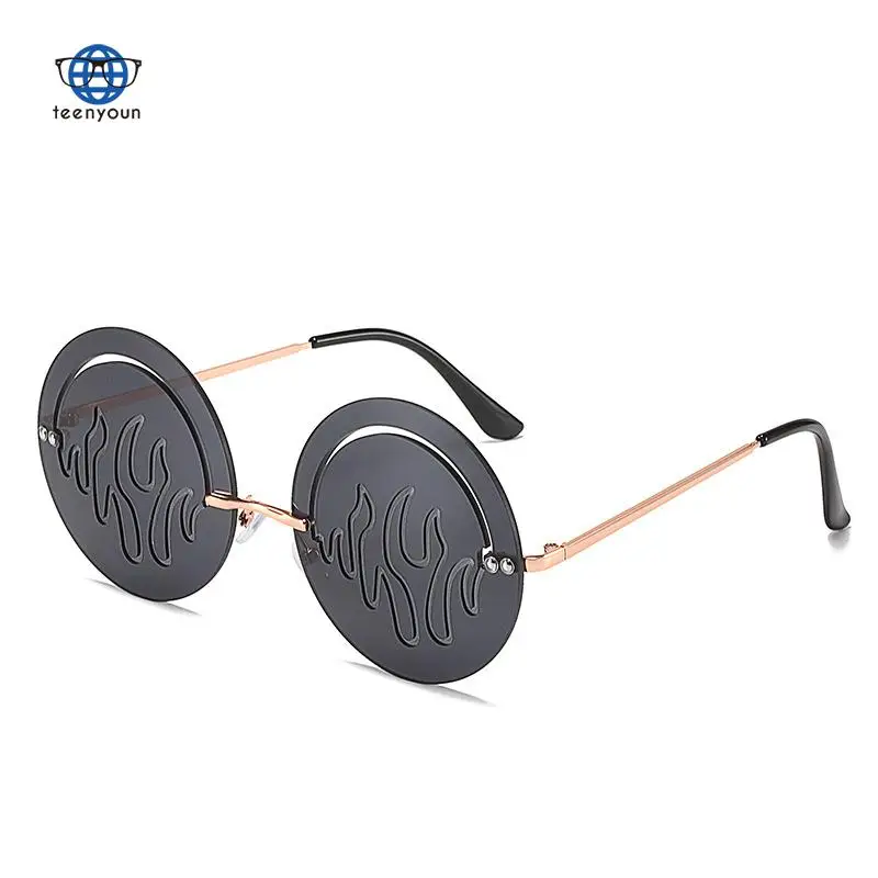 Teenyoun Trade Shades New Punk Sunglasses Wild Retro Round Glasses Fashion Flame Round Frame Sun Glasses Women
Teenyoun Trade Shades New Punk Sunglasses Wild Retro Round Glasses Fashion Flame Round Frame Sun Glasses Women