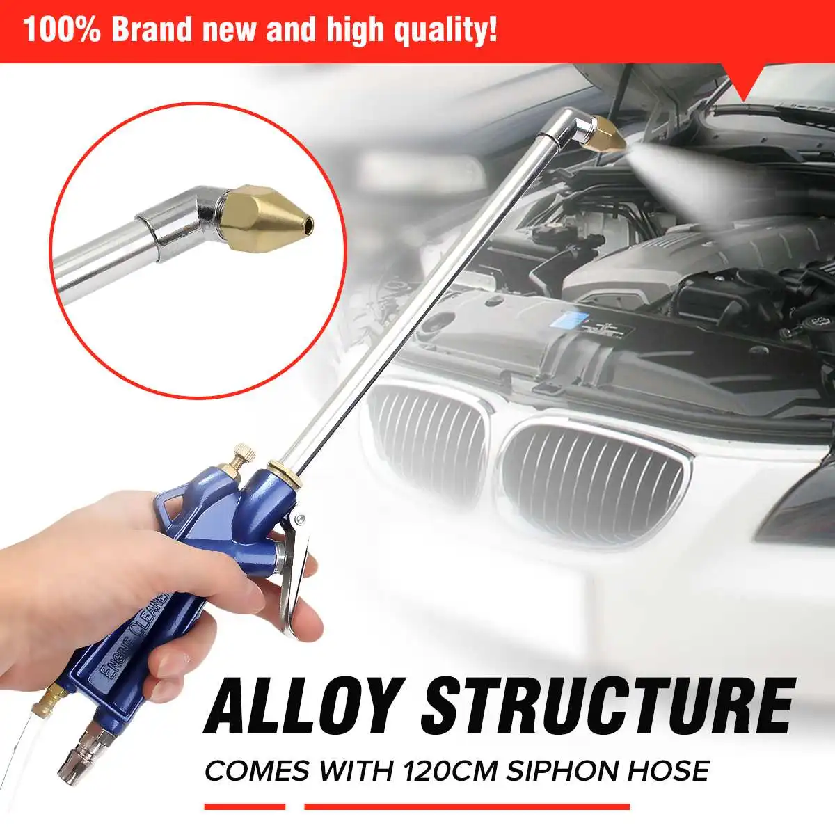 400mm Engine Oil Cleaner Spray Tool Car Auto Water Cleaning Gun Pneumatic Tool with 120cm Hose Machinery Parts Alloy Engine Care
400mm Engine Oil Cleaner Spray Tool Car Auto Water Cleaning Gun Pneumatic Tool with 120cm Hose Machinery Parts Alloy Engine Care
