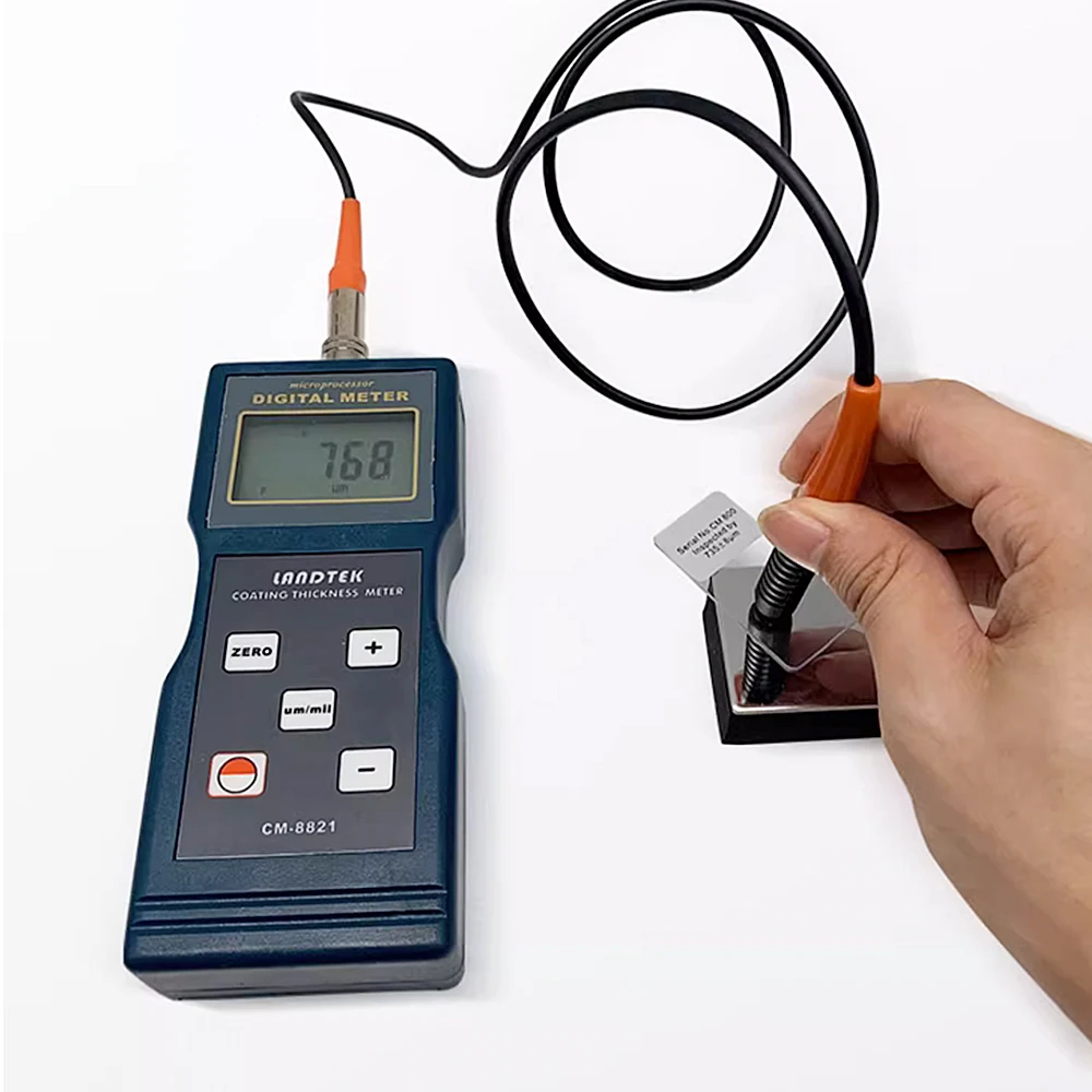 Digital Display Coating Thickness Meter CM-8821 Coating Galvanized Layer Paint spray 0µm~1000µm High Precision Thickness Meter
Digital Display Coating Thickness Meter CM-8821 Coating Galvanized Layer Paint spray 0µm~1000µm High Precision Thickness Meter