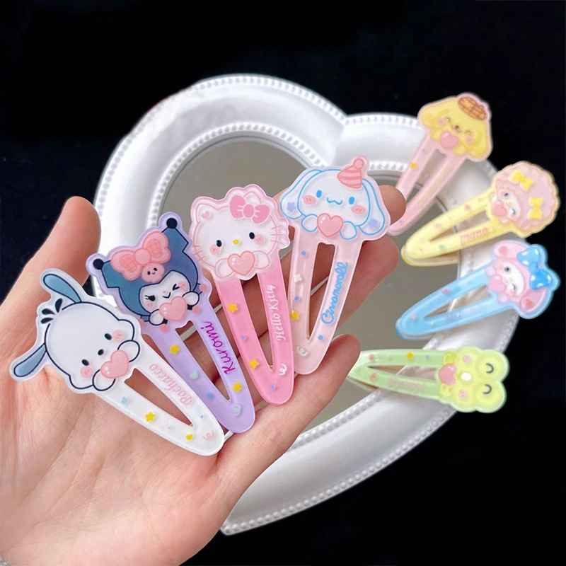 Kawaii Sanrio Hello Kitty Hairpin Onpompurin Cinnamorol Mymelody Girls Headwear Decorations Anime Bangs Hairpin Girls SmallGifts
Kawaii Sanrio Hello Kitty Hairpin Onpompurin Cinnamorol Mymelody Girls Headwear Decorations Anime Bangs Hairpin Girls SmallGifts