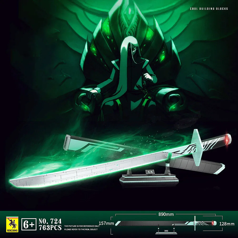 Wm Blocks 1:1 Anime Assassin Wu Liuqi Qingfeng's Katana Swords Weapon Building Blocks Create Bricks Model Toy For Children Gifts
Wm Blocks 1:1 Anime Assassin Wu Liuqi Qingfeng's Katana Swords Weapon Building Blocks Create Bricks Model Toy For Children Gifts