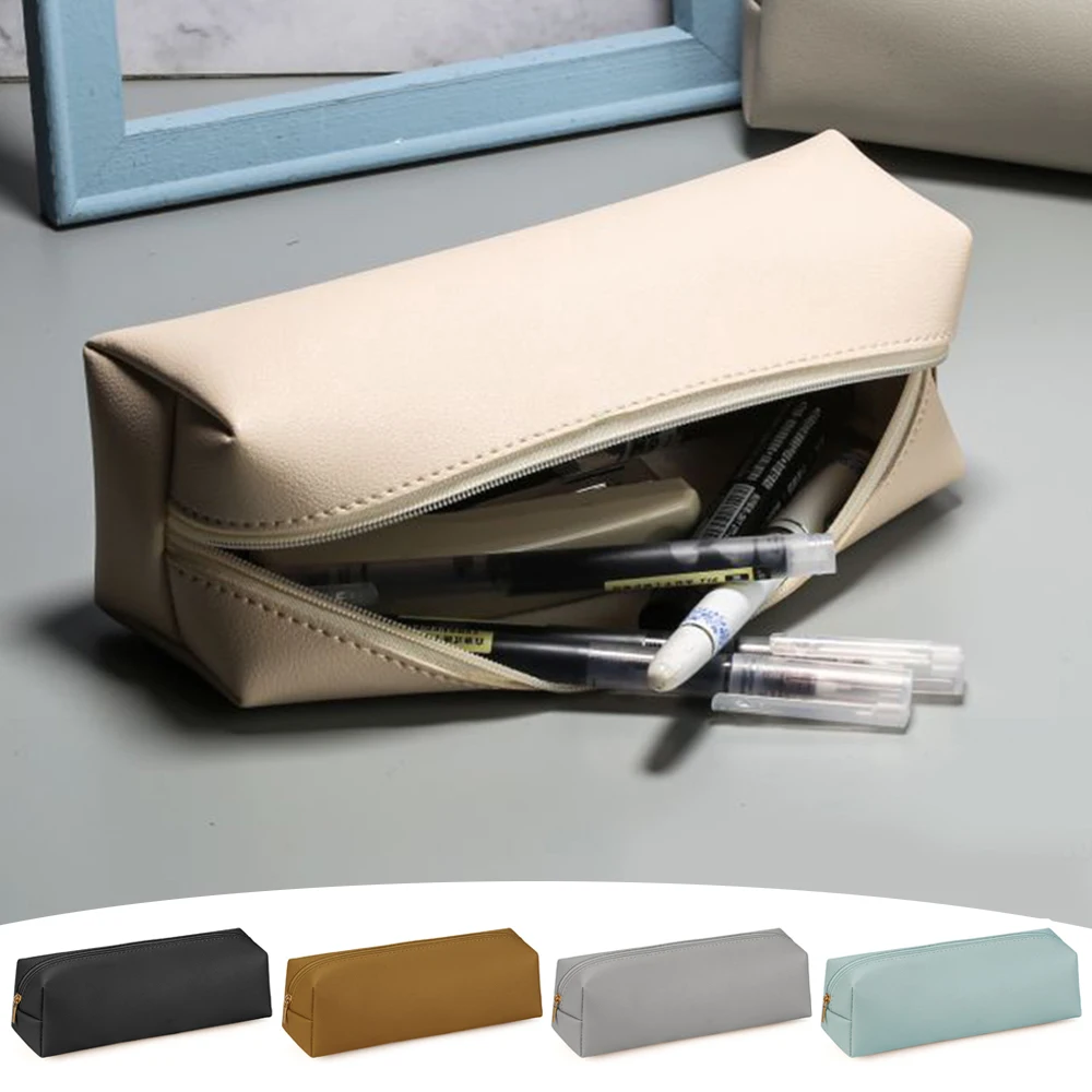 Large Capacity PU Leather Pencil Bag Korean Stationery Pen Case Zipper Storage Box Pencil Pouch Student School Supplies Office
Large Capacity PU Leather Pencil Bag Korean Stationery Pen Case Zipper Storage Box Pencil Pouch Student School Supplies Office