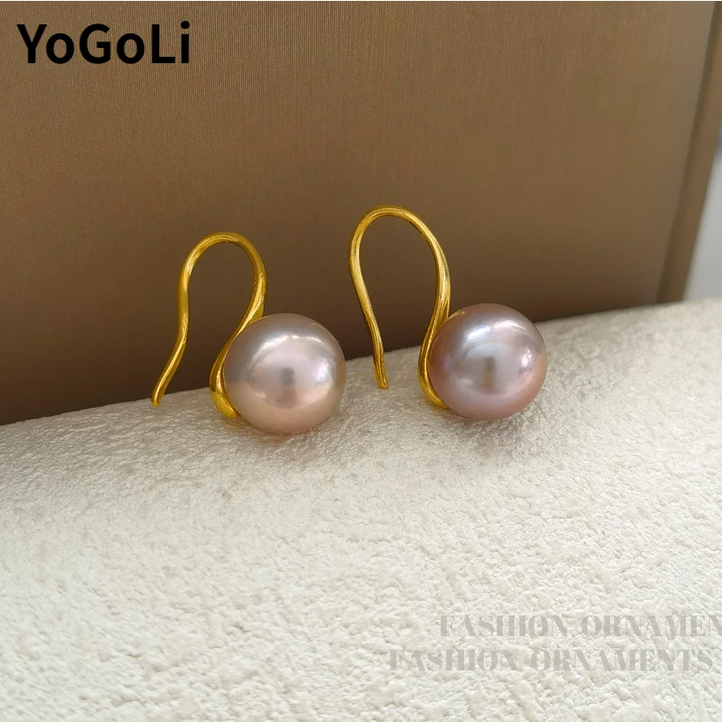 High Quality Brass Thickened Plating Gold Color Temperament Earrings Elegant Temperament Fresh Water Pearl New Girl Earrings
High Quality Brass Thickened Plating Gold Color Temperament Earrings Elegant Temperament Fresh Water Pearl New Girl Earrings