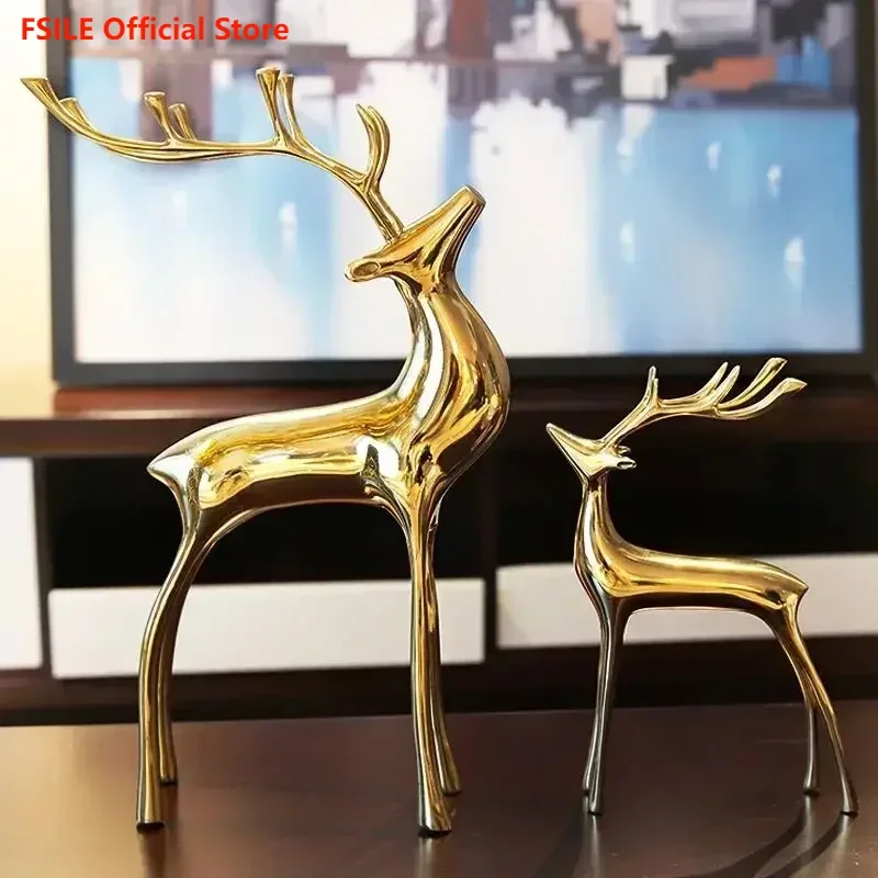 Pure Copper Ornaments Deer Gift TV Cabinet Wine Cabinet Luxury Creative New Wedding Gift Living Room Home Decoration
Pure Copper Ornaments Deer Gift TV Cabinet Wine Cabinet Luxury Creative New Wedding Gift Living Room Home Decoration