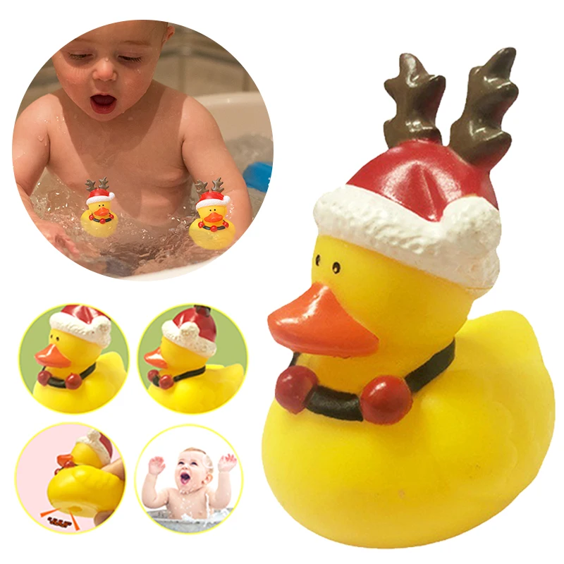 Christmas Deer Hat Duck Floating Toy Smooth Floater Bath Toys Safety Decorations Baby Toys Multipurpose for Children Party Gifts 
Christmas Deer Hat Duck Floating Toy Smooth Floater Bath Toys Safety Decorations Baby Toys Multipurpose for Children Party Gifts