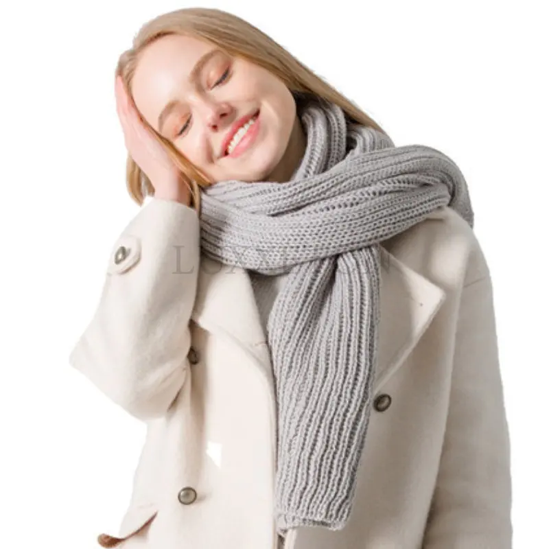 Winter Scarf Women New Korean Woolen Scarf Lovers Men and Women Thicken Warm Students Net Red Solid Color Knitted Scarves Bib
Winter Scarf Women New Korean Woolen Scarf Lovers Men and Women Thicken Warm Students Net Red Solid Color Knitted Scarves Bib