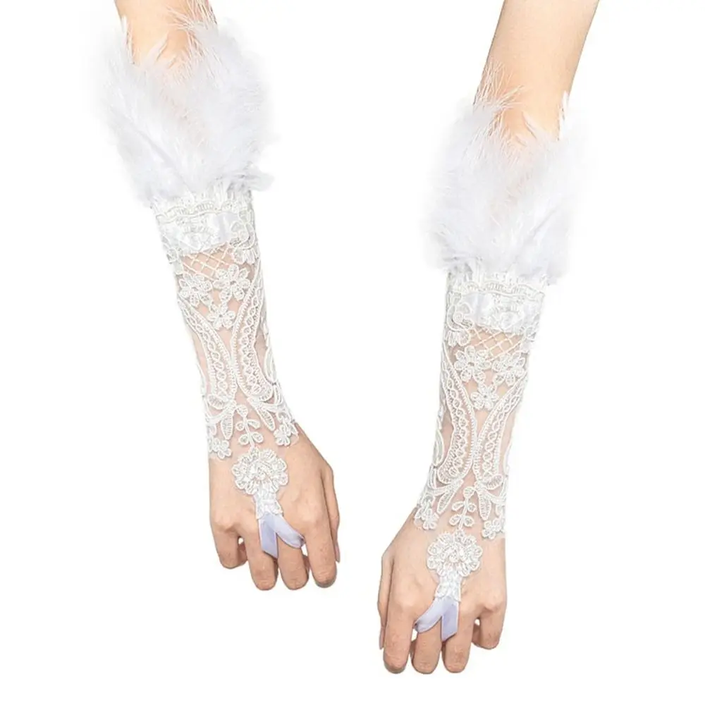 Tulle Mittens Elbow Stage Performance Gloves Bridal Mittens Sunscreen Bracelets Feather Gloves Arm Chain Lace Gloves
Tulle Mittens Elbow Stage Performance Gloves Bridal Mittens Sunscreen Bracelets Feather Gloves Arm Chain Lace Gloves