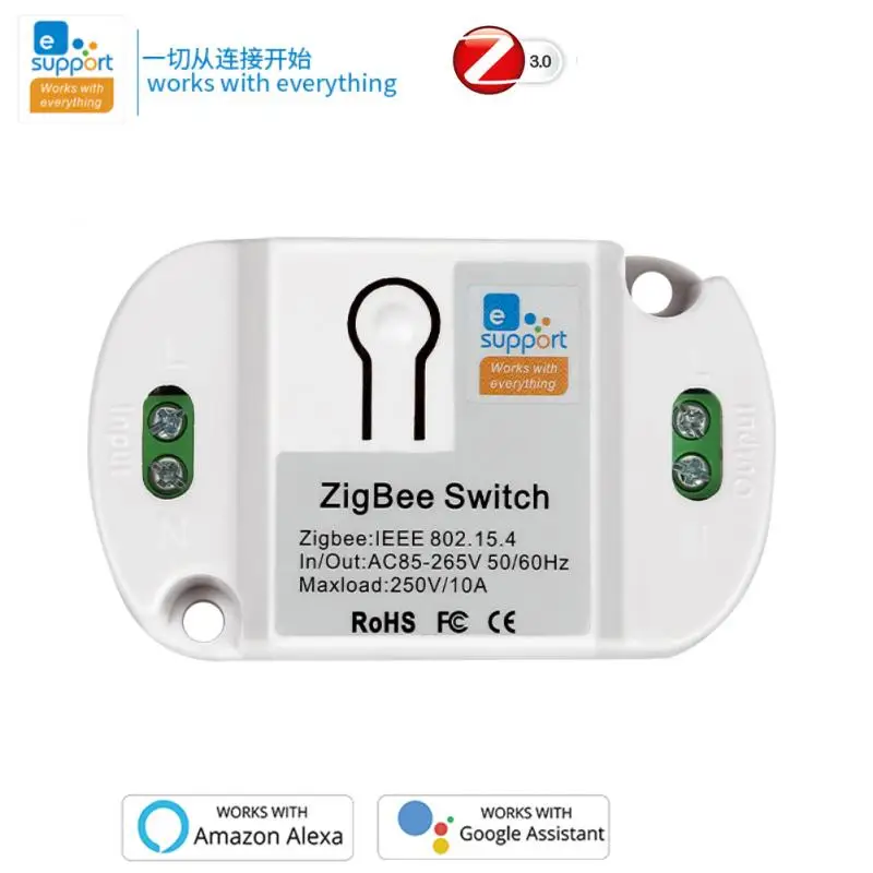 10A Zigbee Smart Light Switch Relay Module Breaker Yandex Alice Smart Home Timer Voice Control Module Works Alexa Google Home
10A Zigbee Smart Light Switch Relay Module Breaker Yandex Alice Smart Home Timer Voice Control Module Works Alexa Google Home