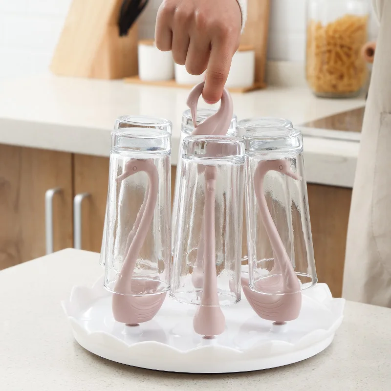 Swan Shape Glass Bottle Cup Holder Kitchen Drying Storage Shelf Cup Dish Drain Rack Hanger Organizer Stand
Swan Shape Glass Bottle Cup Holder Kitchen Drying Storage Shelf Cup Dish Drain Rack Hanger Organizer Stand