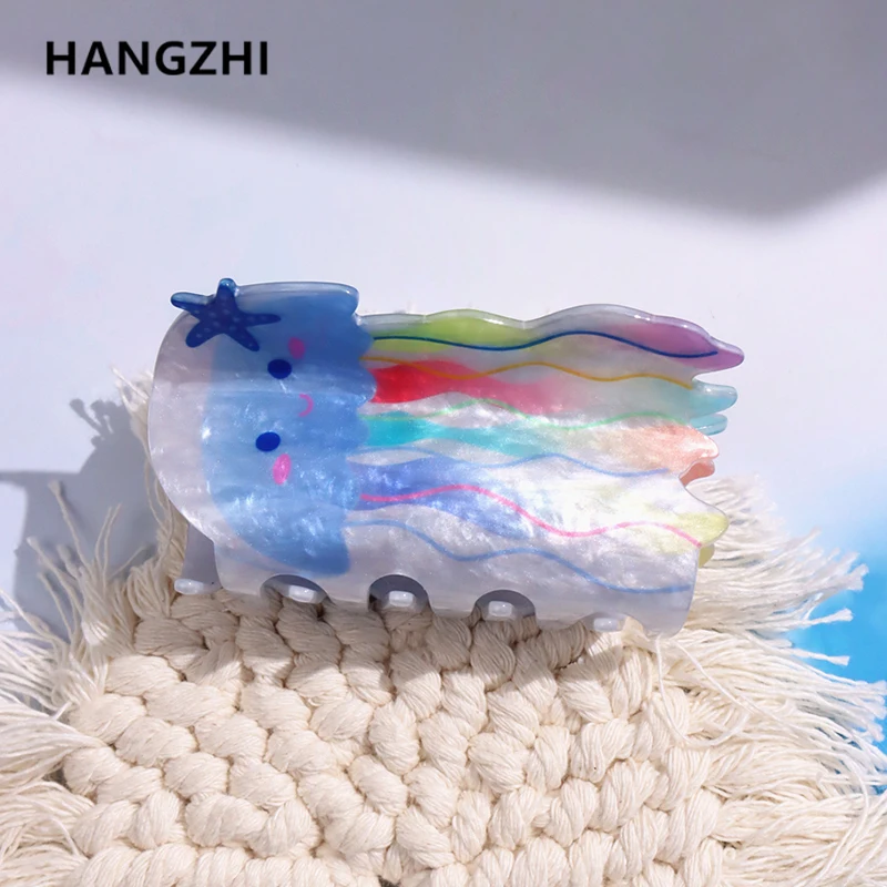 HangZhi Jellyfish Star Rainbow Hair Clip Double Sided Printing Cute Hairpin Claw Shark Hair Accessories for Women Girls 2023 New
HangZhi Jellyfish Star Rainbow Hair Clip Double Sided Printing Cute Hairpin Claw Shark Hair Accessories for Women Girls 2023 New
