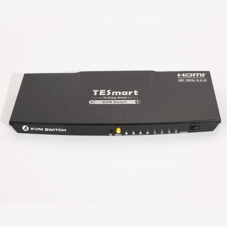 New HDMI 4 port KVM switch USB 3.0 with ONE monitor 8k30hz 4k120Hz 4:4:4 HDMI 2.1 HDCP 2.3
New HDMI 4 port KVM switch USB 3.0 with ONE monitor 8k30hz 4k120Hz 4:4:4 HDMI 2.1 HDCP 2.3