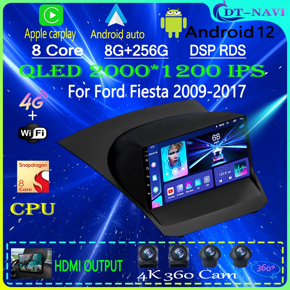For Ford Fiesta 2009-2017 Qualcomm Car Radio Multimedia Video Player Navigation Stereo GPS Android 12 Carplay No 2din 2 Din DVD
For Ford Fiesta 2009-2017 Qualcomm Car Radio Multimedia Video Player Navigation Stereo GPS Android 12 Carplay No 2din 2 Din DVD
