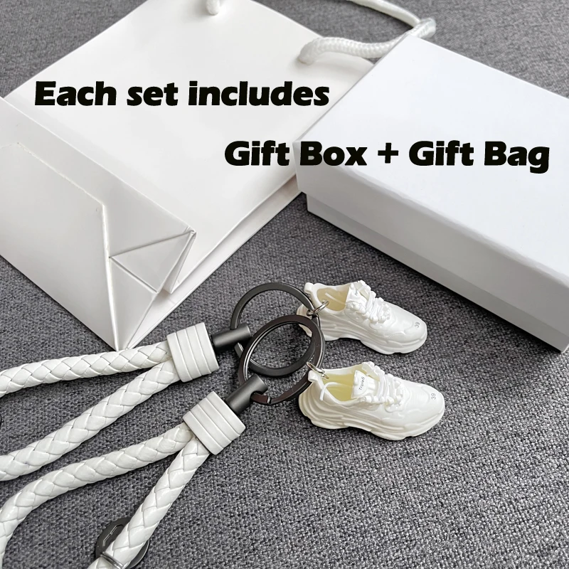 A Pair of 3D Mini Sneakers Key Chain Phone Key Ring BA Shoes Model Gift Box Set 2022 Girlfriend Girl Lady Birthday Party Gift
A Pair of 3D Mini Sneakers Key Chain Phone Key Ring BA Shoes Model Gift Box Set 2022 Girlfriend Girl Lady Birthday Party Gift
