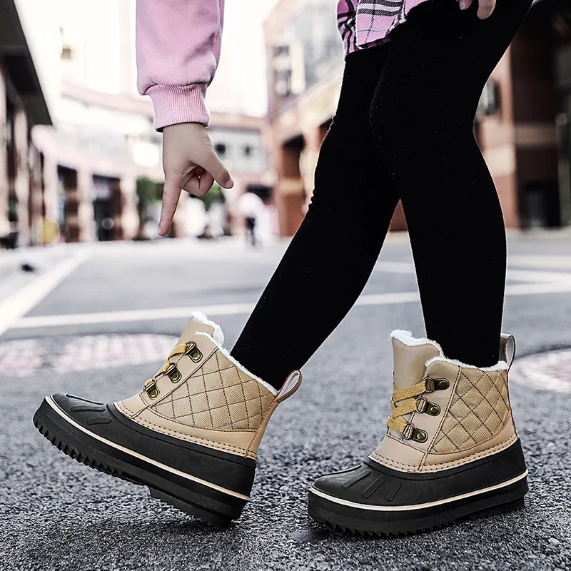 Winter Kids Cotton Shoes Girls Snow Boots Plush Warm 2021 Children Girls Leather Boots Waterproof Outdoor Sneakers SQT005
Winter Kids Cotton Shoes Girls Snow Boots Plush Warm 2021 Children Girls Leather Boots Waterproof Outdoor Sneakers SQT005