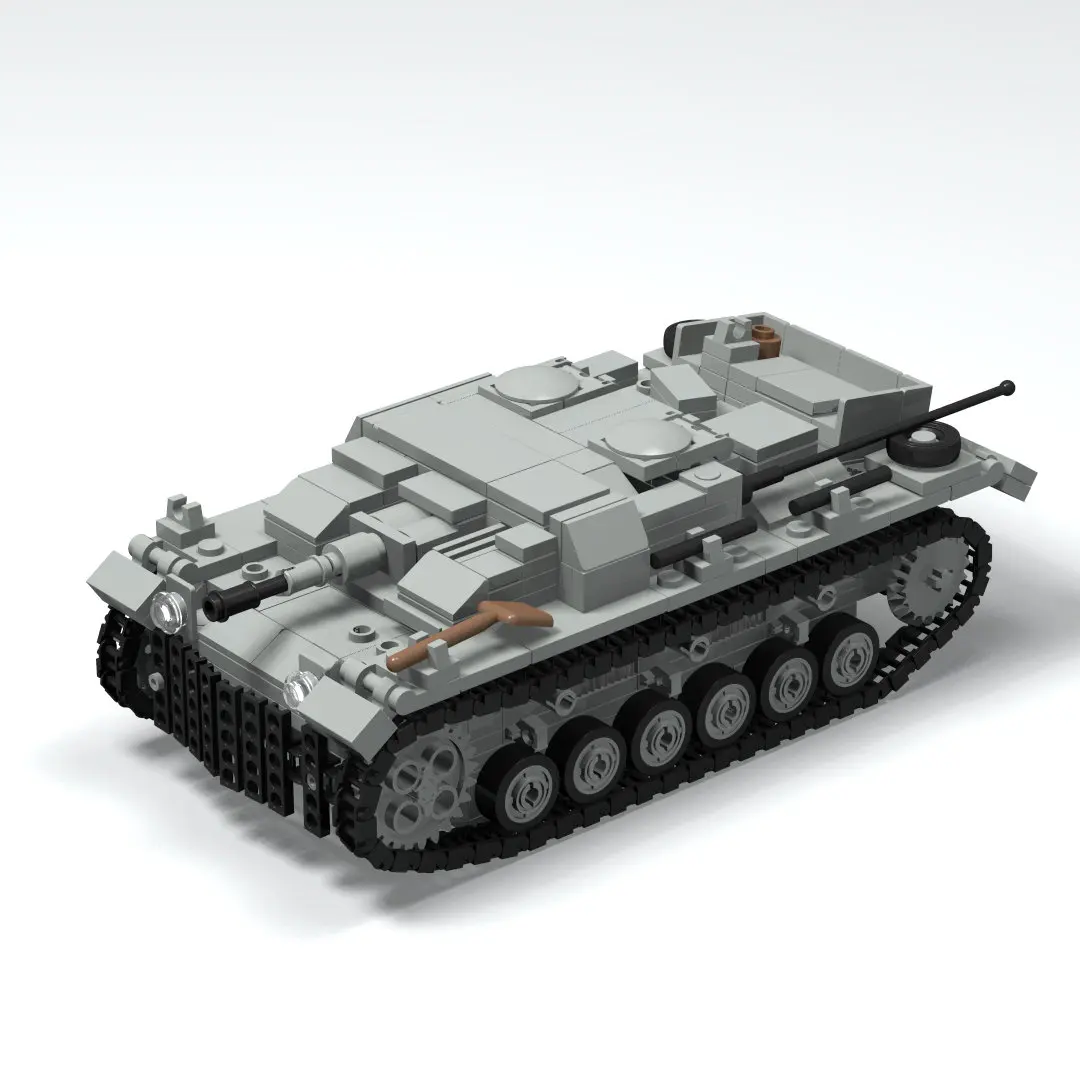 StuG III B assault gun vehicle WW2 Block Toy Military Weapons Assemblable Model Educational Creative for Children Kids Gift
StuG III B assault gun vehicle WW2 Block Toy Military Weapons Assemblable Model Educational Creative for Children Kids Gift