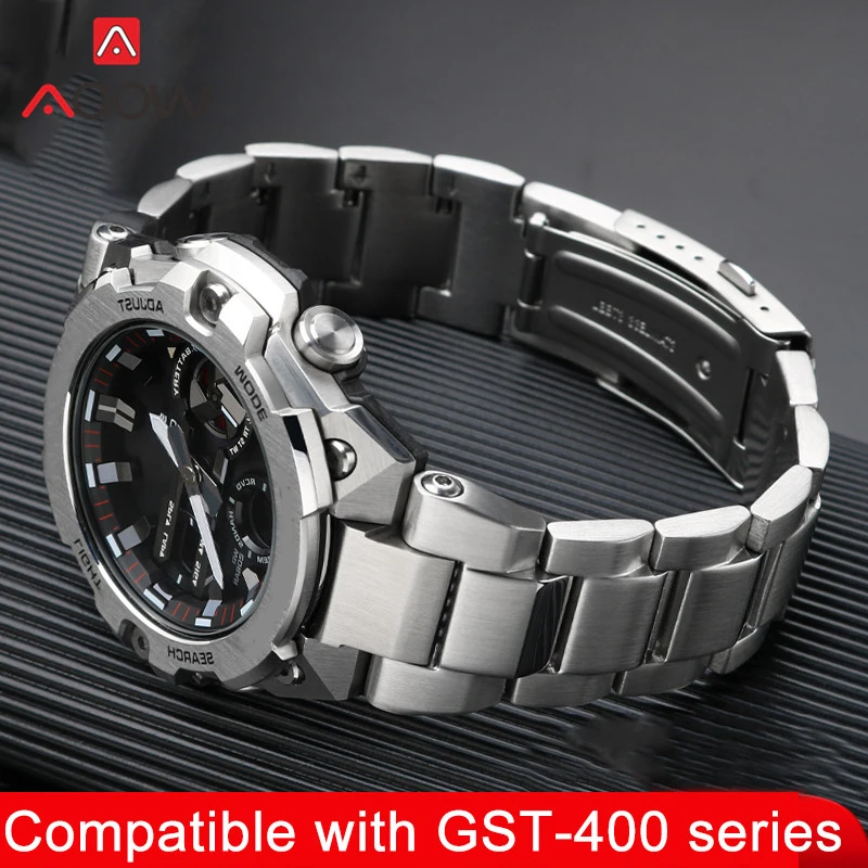 Ремешок из нержавеющей стали для Casio G-Shock G-Steel GST-B400 series, мужской спортивный металлический сменный Браслет, аксессуары для часов
Ремешок из нержавеющей стали для Casio G-Shock G-Steel GST-B400 series, мужской спортивный металлический сменный Браслет, аксессуары для часов