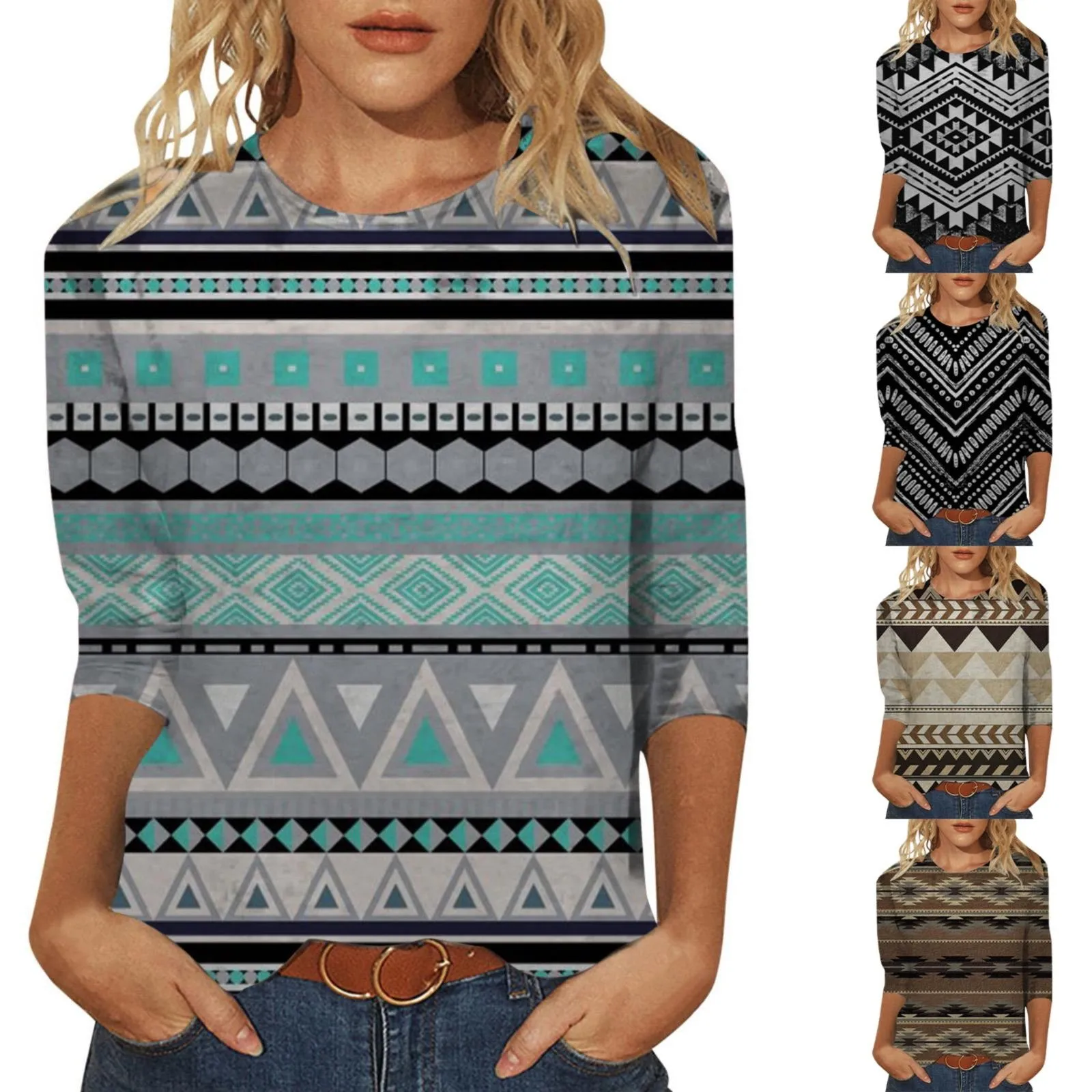 Summer Women's Round Neck T Shirt Printed Fitted T Shirt Casual Soft And Comfortable Basics Long Sleeve Shirt Women Ringer Tee
Summer Women's Round Neck T Shirt Printed Fitted T Shirt Casual Soft And Comfortable Basics Long Sleeve Shirt Women Ringer Tee