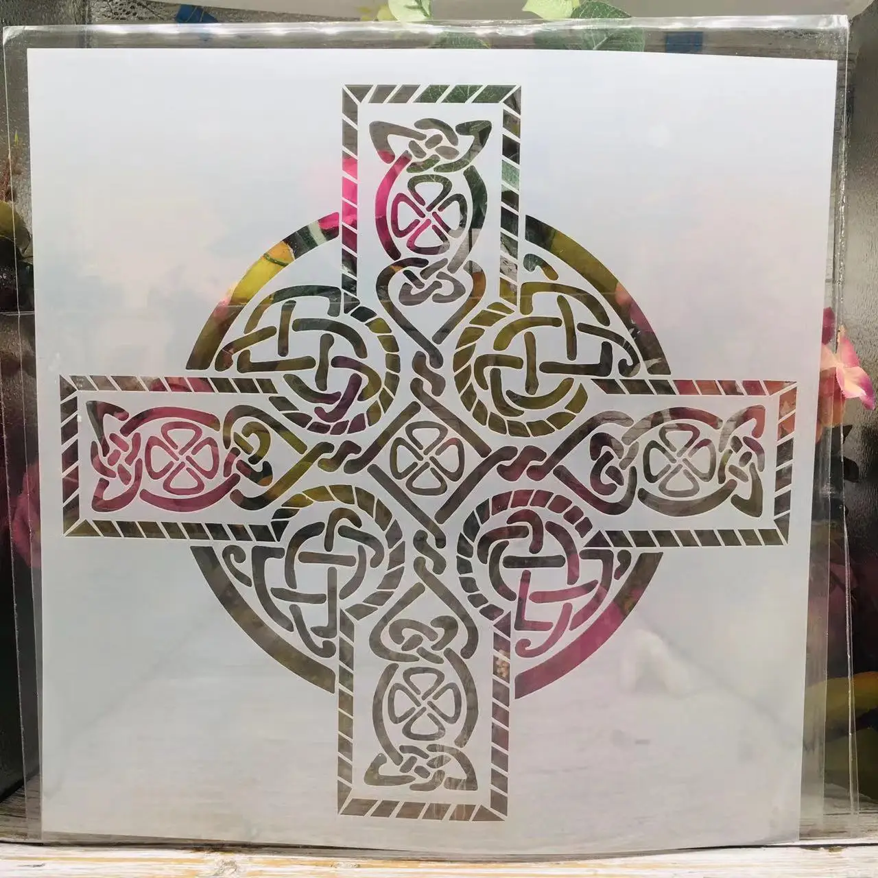 30*30cm Big Geometry Cross Totem DIY Layering Stencils Wall Painting Scrapbook Coloring Embossing Album Decorative Template
30*30cm Big Geometry Cross Totem DIY Layering Stencils Wall Painting Scrapbook Coloring Embossing Album Decorative Template