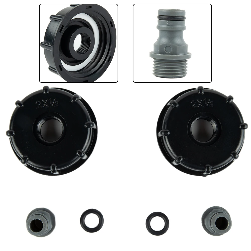 2pcs Black Plastic IBC Tank Tap 2" Standard Coarse Thread Fitting Water Container Pipe Connector Garden Hose Pipe Accessories
2pcs Black Plastic IBC Tank Tap 2" Standard Coarse Thread Fitting Water Container Pipe Connector Garden Hose Pipe Accessories