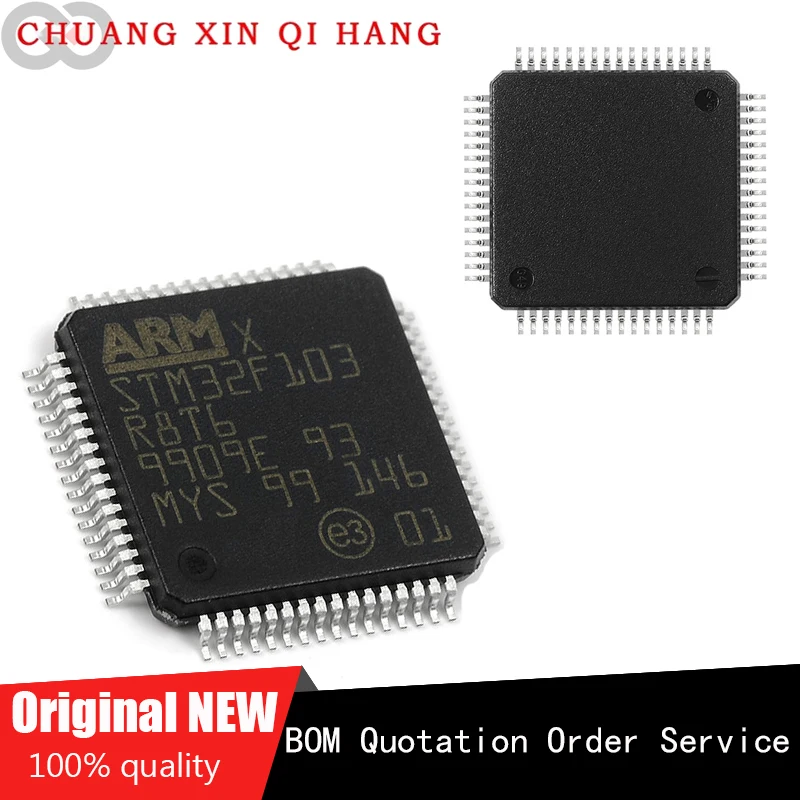 Микроконтроллер STM32F103R8T6 STM32F103 STM32, микроконтроллер с 32-разрядной микросхемой, новый оригинальный
Микроконтроллер STM32F103R8T6 STM32F103 STM32, микроконтроллер с 32-разрядной микросхемой, новый оригинальный