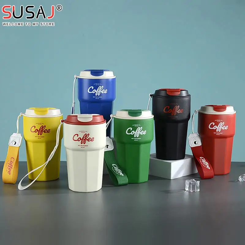 420ml Double Stainless Steel Coffee Mug Wtih Rope Portable Car Thermos Mug Vacuum Flask Travel Tumbler Warm&Cold Vacuum Flask
420ml Double Stainless Steel Coffee Mug Wtih Rope Portable Car Thermos Mug Vacuum Flask Travel Tumbler Warm&Cold Vacuum Flask