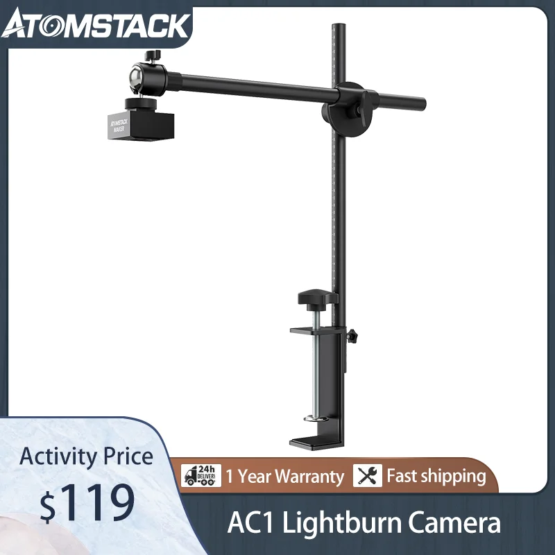 Atomstack AC1 Lightburn Camera 5MP HD Camera Photography Video Precise Positioning Multi-Task Engrave Preview For Laser Engraver
Atomstack AC1 Lightburn Camera 5MP HD Camera Photography Video Precise Positioning Multi-Task Engrave Preview For Laser Engraver