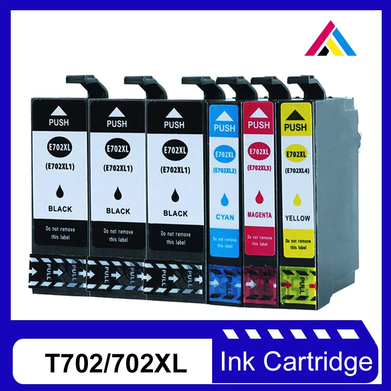 CSD 702 702XL Ink Cartridge Replacement for Epson T702 T702XL use for Epson Workforce Pro WF-3720 WF-3730 WF-3733 printer
CSD 702 702XL Ink Cartridge Replacement for Epson T702 T702XL use for Epson Workforce Pro WF-3720 WF-3730 WF-3733 printer