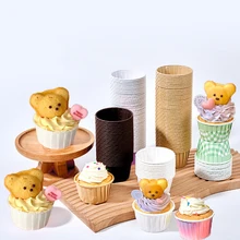 50PCS Paper Cake Cupcake Wrappers Baking Liner Cases Muffin Boxes Cup Cake Wedding Birthday Party Baby Shower Baking Decoratings