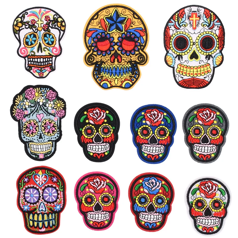 Mix 6Pcs/Lot skull Laber Handmade DIY Cotton Weaving Embroidery Patch Clothing Cloth Paste Decoration Sewing Accessories
Mix 6Pcs/Lot skull Laber Handmade DIY Cotton Weaving Embroidery Patch Clothing Cloth Paste Decoration Sewing Accessories