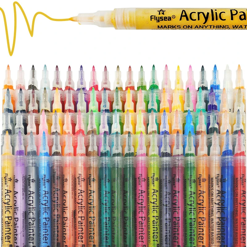 12-80 Colors Acrylic Pen Acrylic Paint Marker Pen 0.7mm Tip for Rock Painting Mug Ceramic Glass Wood Fabric Painting Quick Dry
12-80 Colors Acrylic Pen Acrylic Paint Marker Pen 0.7mm Tip for Rock Painting Mug Ceramic Glass Wood Fabric Painting Quick Dry