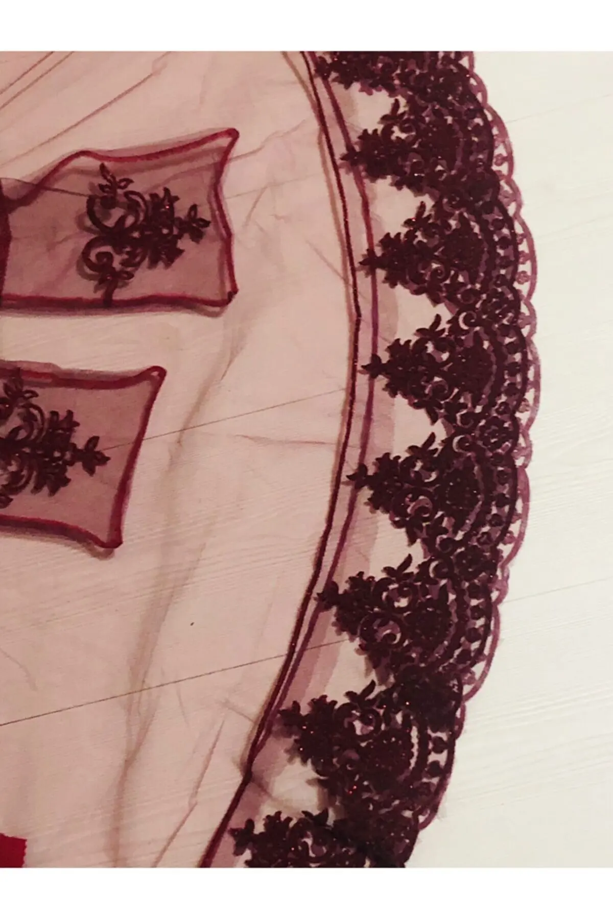 2022 new Silvery Bridal Veil French Printed Burgundy Henna Cover + Belt Silvery duvak0 Wedding Bridal Accessory Marriage
2022 new Silvery Bridal Veil French Printed Burgundy Henna Cover + Belt Silvery duvak0 Wedding Bridal Accessory Marriage