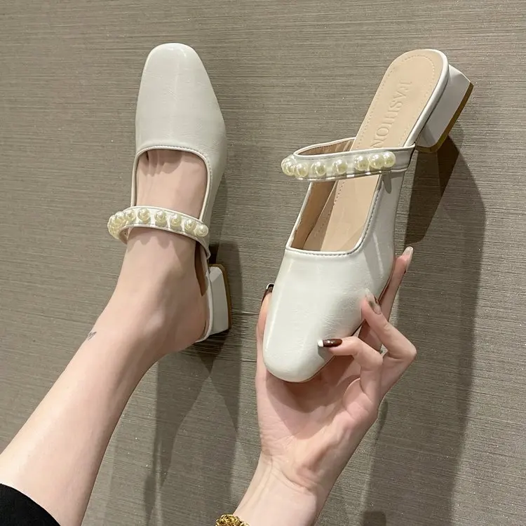 Summer Chic High Heel Sexy Ladies Sandals Side Knot Faux Pearl Fashion Women Pumps Open Back Heel Female Shoes
Summer Chic High Heel Sexy Ladies Sandals Side Knot Faux Pearl Fashion Women Pumps Open Back Heel Female Shoes