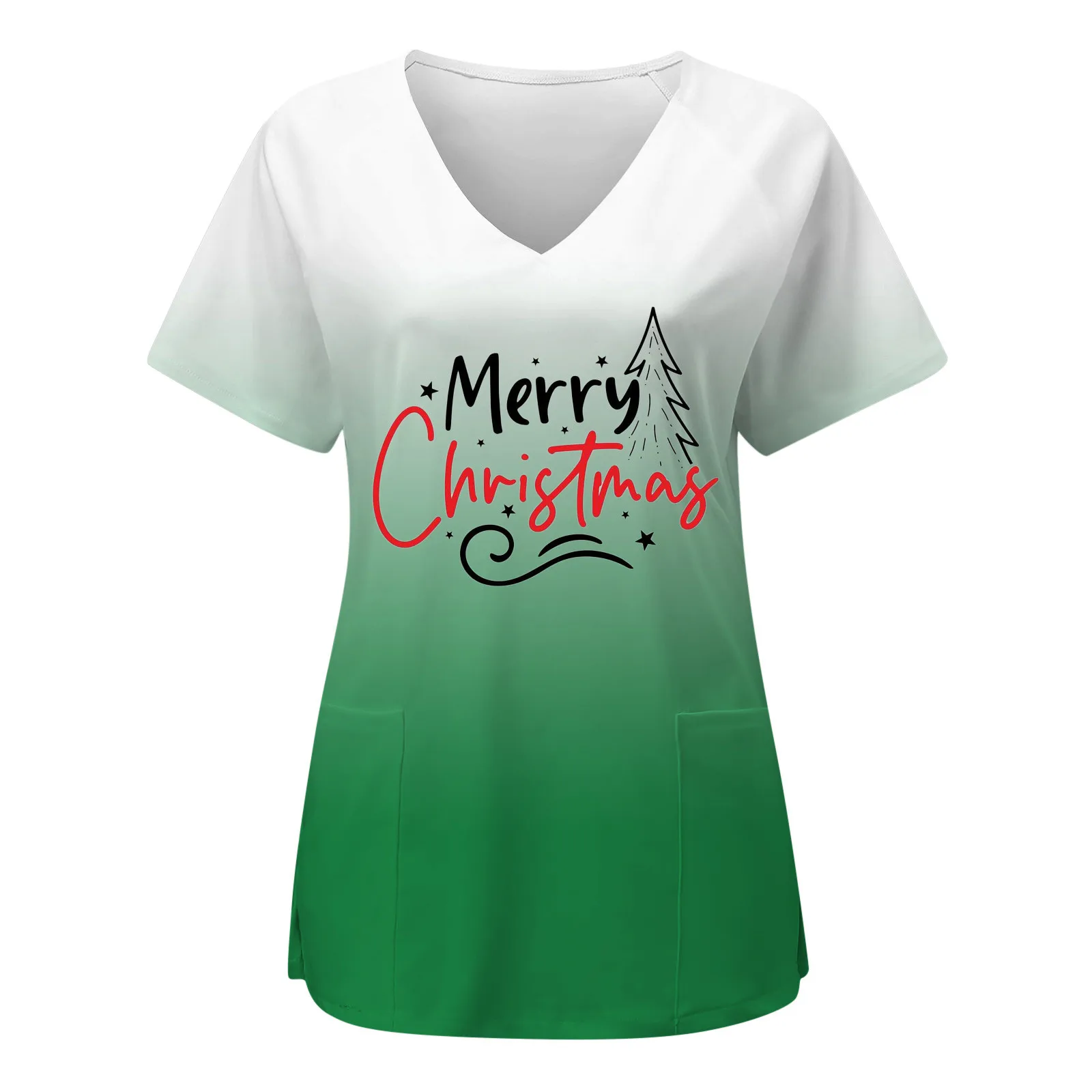 2023 New Year Scrub Tops Christmas Womens Short Sleeve V Neck Printed Top Nurses Working T Shirts Blouse With Pockets
2023 New Year Scrub Tops Christmas Womens Short Sleeve V Neck Printed Top Nurses Working T Shirts Blouse With Pockets