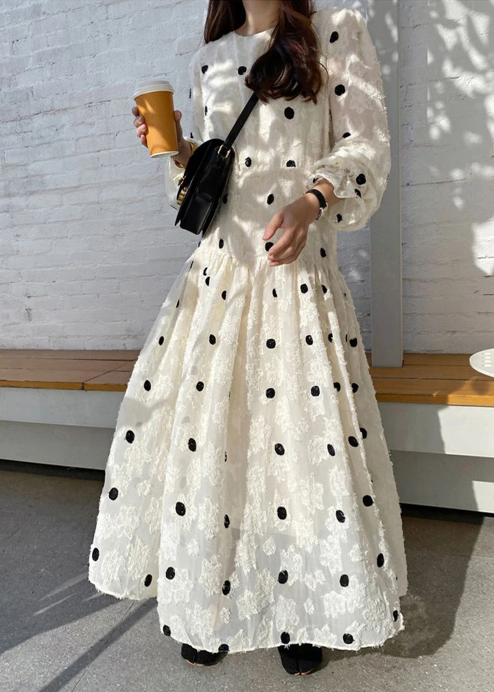 SuperAen 2022 Spring Wave Point Print Flare Sleeve Spring O-Neck Straight Casual Dresses Women
SuperAen 2022 Spring Wave Point Print Flare Sleeve Spring O-Neck Straight Casual Dresses Women