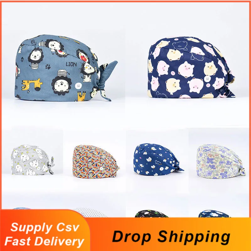 Surgical Cap Fashion multi-color printing scrubs cap operating room cap Dental dentist hat surgery cap nurses hats for women
Surgical Cap Fashion multi-color printing scrubs cap operating room cap Dental dentist hat surgery cap nurses hats for women