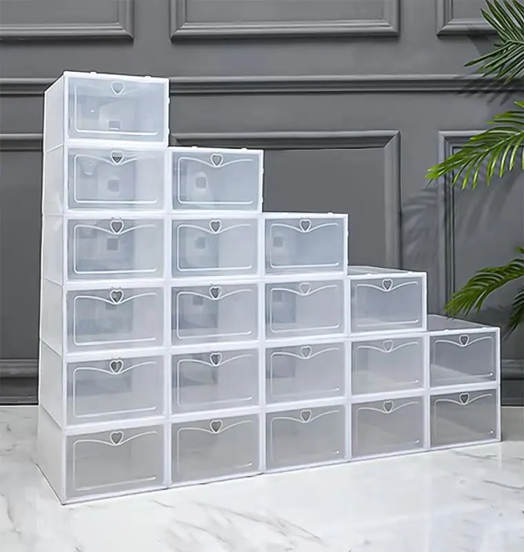 3/6pcs Can Combination Shoe Cabinet High Light Transmission Transparent Storage Shoes Box Thickened Dustproof Shoe Organizer Box
3/6pcs Can Combination Shoe Cabinet High Light Transmission Transparent Storage Shoes Box Thickened Dustproof Shoe Organizer Box