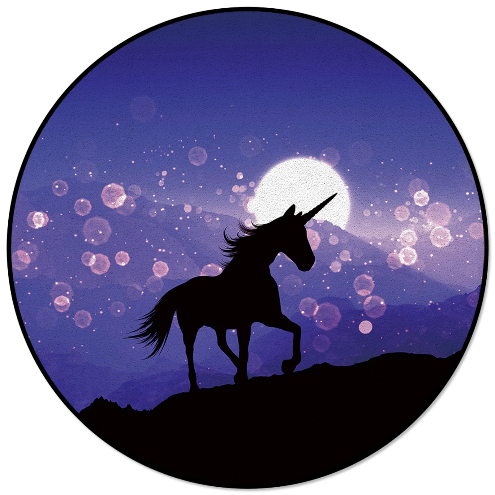 Horse Moon Purple Dreamy Rugs And Carpets For Home Living Room Round Rug For Children Rooms Non-slip
Horse Moon Purple Dreamy Rugs And Carpets For Home Living Room Round Rug For Children Rooms Non-slip