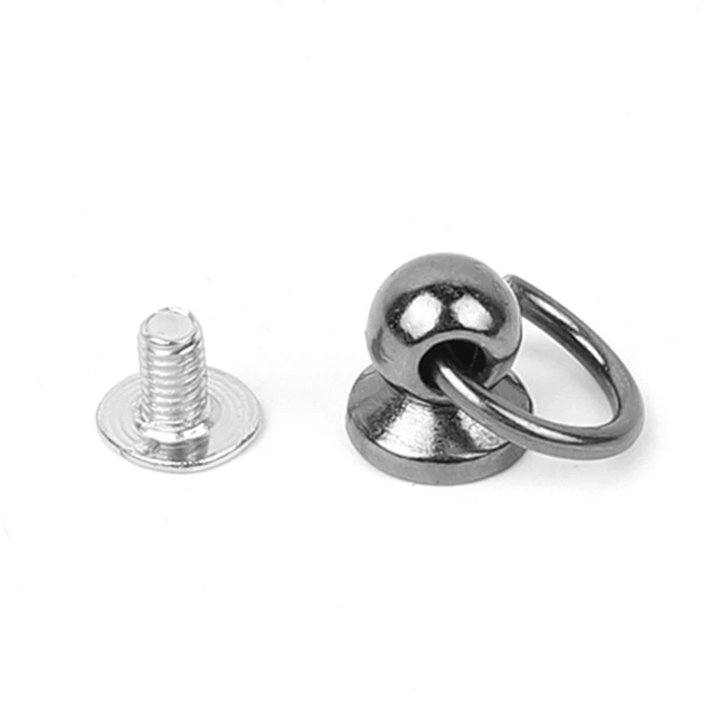 10pcs Screwback Round Head Stud with Pull Ring Metal Handmade DIY Accessory Nail Heads Studs Leather Craft Making Accessories 
10pcs Screwback Round Head Stud with Pull Ring Metal Handmade DIY Accessory Nail Heads Studs Leather Craft Making Accessories