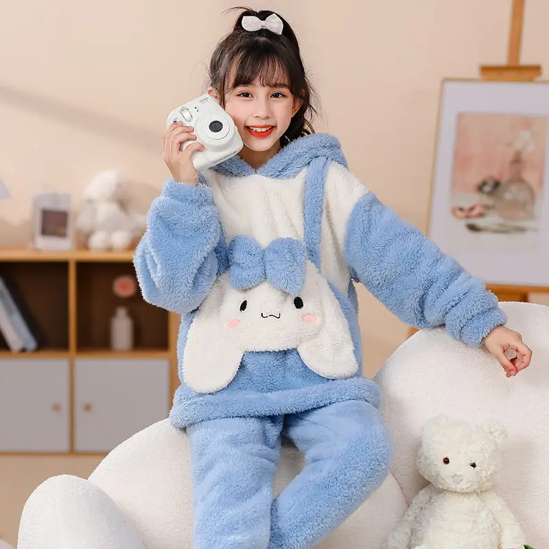Sanrio Cinnamoroll Hooded 2 Pcs Pyjama Sets for Women Zipper Warm Cotton Plush Y2K Thickened Winter Long Pajamas Soft Homewear
Sanrio Cinnamoroll Hooded 2 Pcs Pyjama Sets for Women Zipper Warm Cotton Plush Y2K Thickened Winter Long Pajamas Soft Homewear