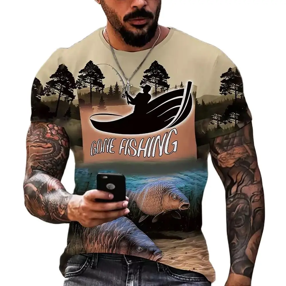 2022 Outdoor Fishing T-shirts For Men 3d Print Fishing Short Sleeve T shirt Casual Fish Tops Oversized Tees Shirt Men Clothing
2022 Outdoor Fishing T-shirts For Men 3d Print Fishing Short Sleeve T shirt Casual Fish Tops Oversized Tees Shirt Men Clothing