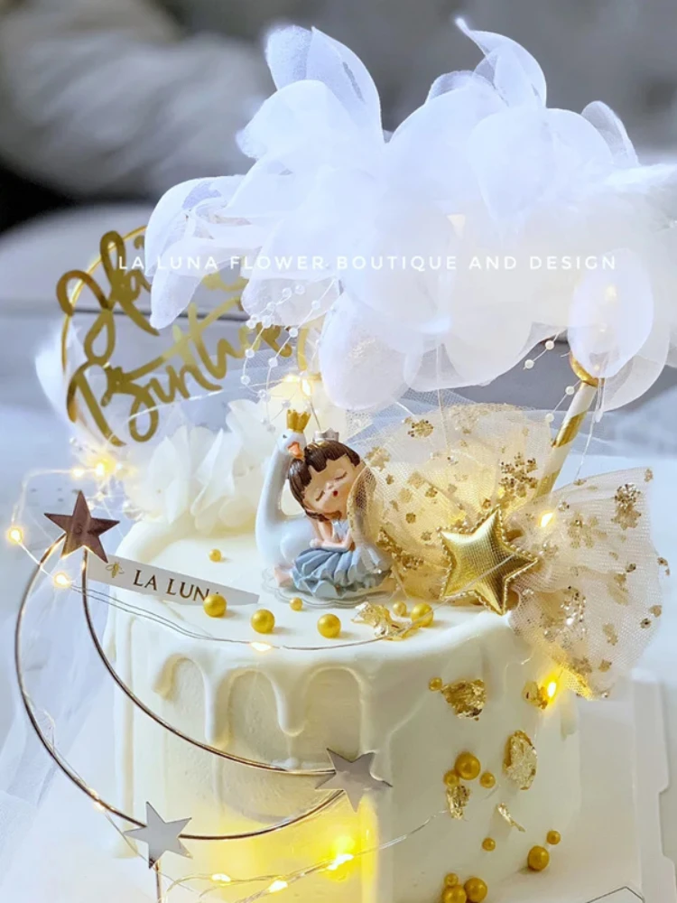 Dessert Party Decoration Cute Swan Little Girl Birthday Cake Feather Ornament Resin Doll Accessories Children's Day Celebration
Dessert Party Decoration Cute Swan Little Girl Birthday Cake Feather Ornament Resin Doll Accessories Children's Day Celebration