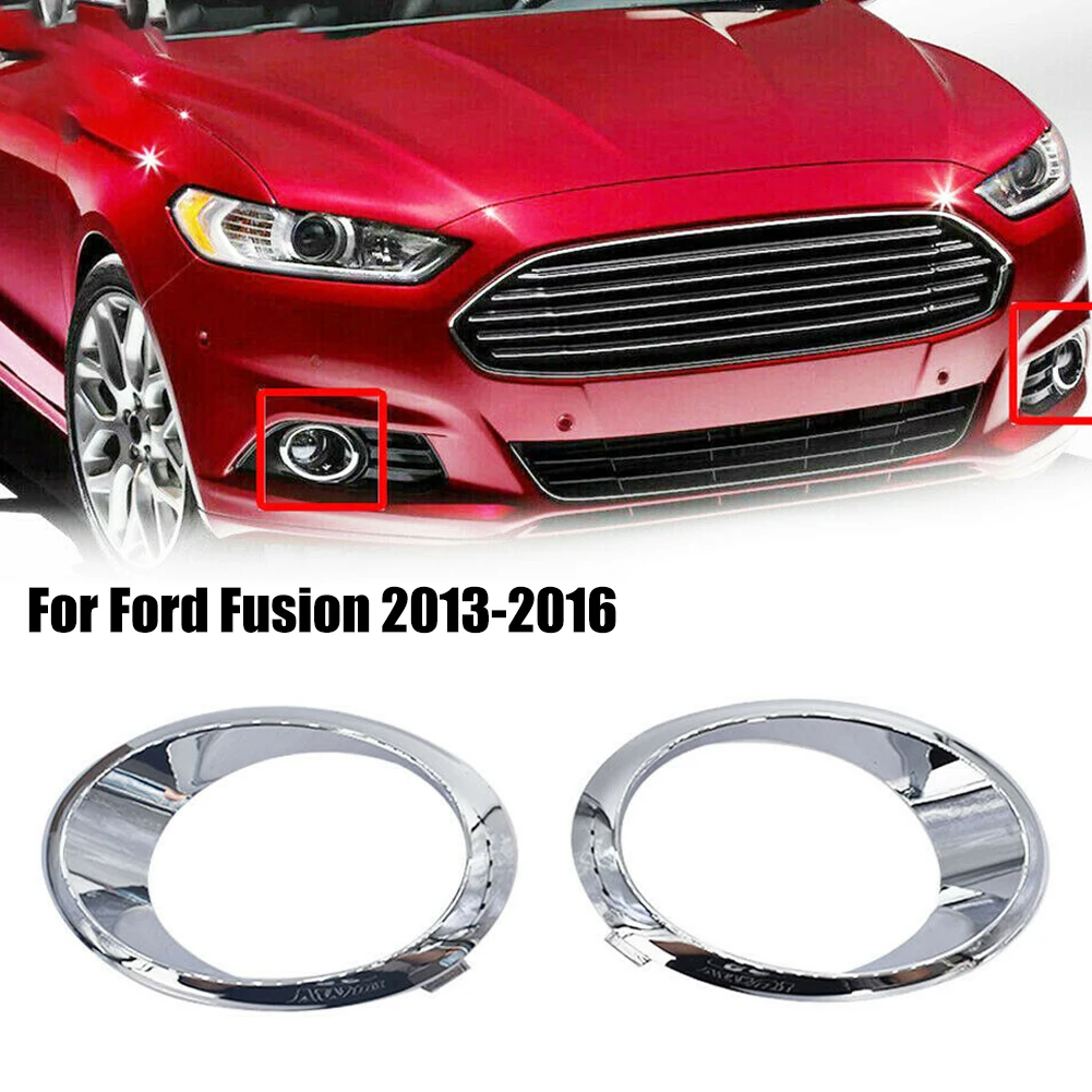 Pair Front Left & Right Chrome Fog Lamp Bezel Trim Ring For Ford Fusion 2013-16 Car Accessories High-quality Lamp Guards
Pair Front Left & Right Chrome Fog Lamp Bezel Trim Ring For Ford Fusion 2013-16 Car Accessories High-quality Lamp Guards