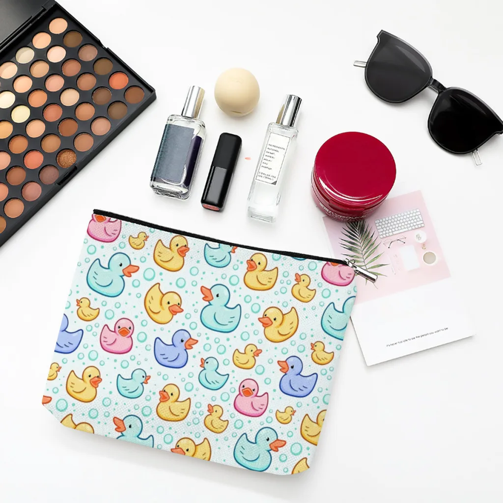Colorful Linen Women Cosmetic Bag Rubber Duck Makeup Pouch Lady Tote Purse Zipper Clutch Phone Purse
Colorful Linen Women Cosmetic Bag Rubber Duck Makeup Pouch Lady Tote Purse Zipper Clutch Phone Purse