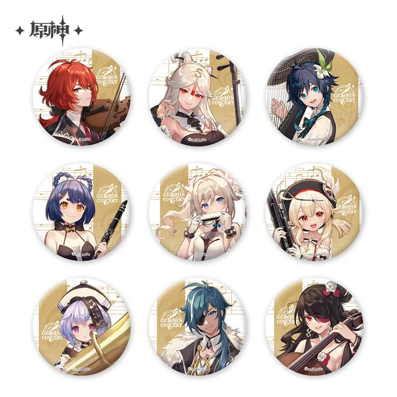 Official Genshin Impact Concert Series Brooch Pin Diluc Klee Barbara Cosplay Anime Badge Accessories For Clothes Bag Gift
Official Genshin Impact Concert Series Brooch Pin Diluc Klee Barbara Cosplay Anime Badge Accessories For Clothes Bag Gift