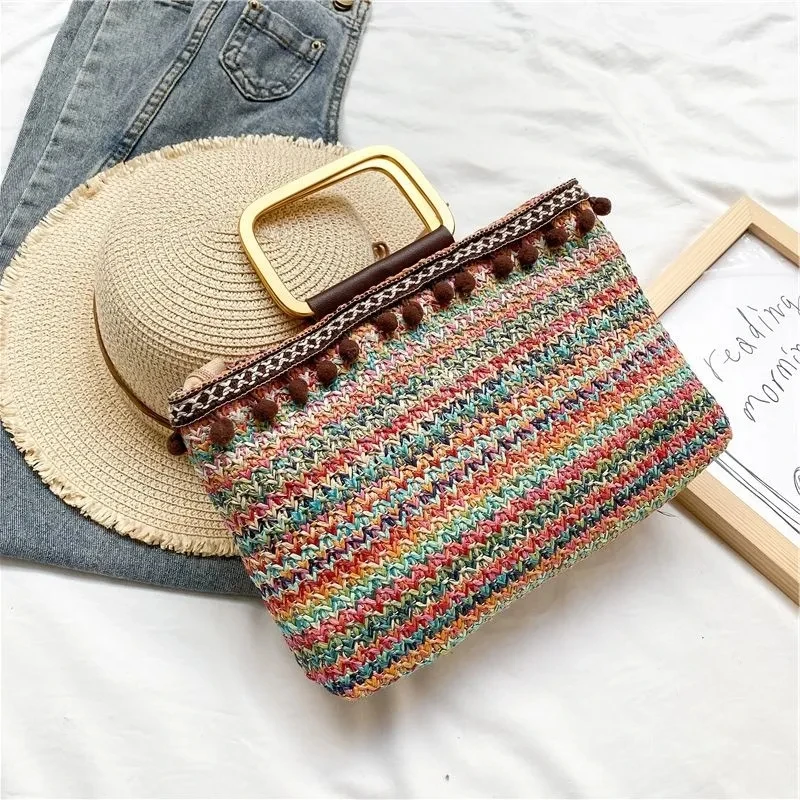Bohemian Fringe Straw Women's Handbags Purses Zipper Bags Women Chic Beach Travel Hand Bags
Bohemian Fringe Straw Women's Handbags Purses Zipper Bags Women Chic Beach Travel Hand Bags