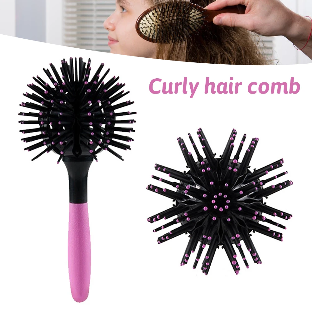 3D Round Hair Brushes Comb Salon Make Up 360 Degree Ball Styling Tools Magic Detangling Hairbrush Heat Resistant Hair Comb
3D Round Hair Brushes Comb Salon Make Up 360 Degree Ball Styling Tools Magic Detangling Hairbrush Heat Resistant Hair Comb