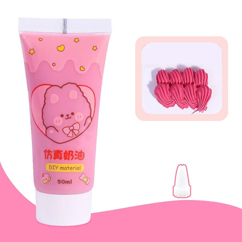 50ml Multi-color Simulation Cream Glue Handmade DIY Material Water-based Resin Material For DIY Mobile Phone Case Accessories~
50ml Multi-color Simulation Cream Glue Handmade DIY Material Water-based Resin Material For DIY Mobile Phone Case Accessories~